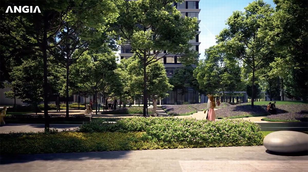  Công viên xanh nội khu – lá phổi xanh của dự án - West Gate Park