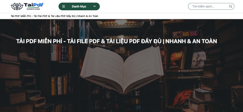 Giới Thiệu Website TaiPDF.com - Nền Tảng Tải Tài Liệu PDF Miễn Phí Và Uy Tín